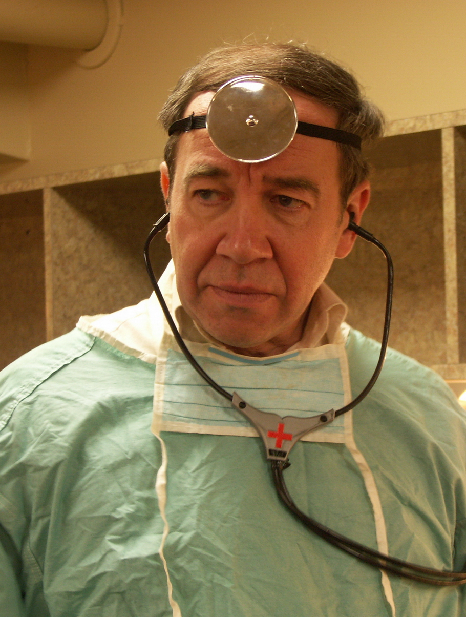 Michael Townsend Wright as a surgeon